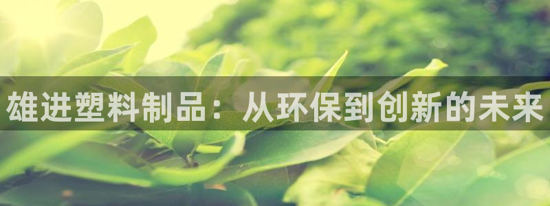 古天乐代言澳门太阳游戏网址：雄进塑料制品：从环保到创新的未来