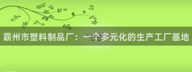 太阳集团电子游戏返还8元：霸州市塑料制品厂：一个多元化的生产