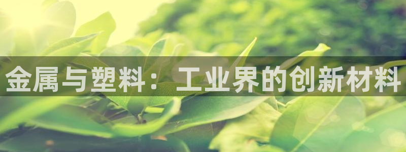 太阳游戏汉化：金属与塑料：工业界的创新材料
